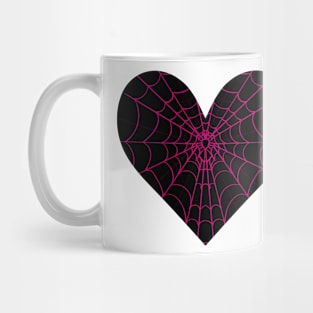 Spider Web Heart V3 Mug